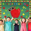 Pasimy Back to School Bulletin Board Decorations Set Apple Puzzle