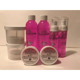 Sunshine Jewelry Cleaner! 2-6oz,2-2.5oz Foamers, 2-1.5oz Metal Polish & 2 Jars