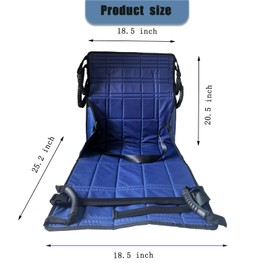 POONGURY Elderly Lift Stair Slide Board Transfer, Nylon Lift Sling Transfer Board for Body Lift, Home Portable Stair Assist Device
