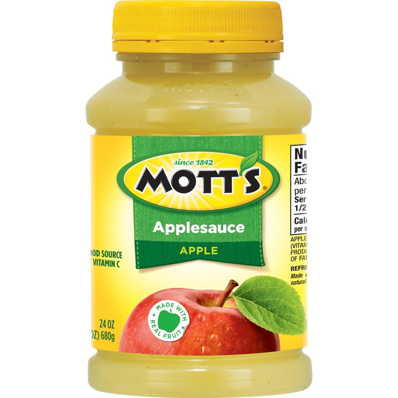 Mott's Applesauce, 24 Oz Jar (Pack Of 12), No Artificial