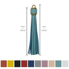 20 Pcs Tassel Charm Craft Accessory Parts Length 3.9 inches (10 cm) Curtain Tassel Decoration Fringe DIY Craft Materials Handmade Miscellaneous Goods (10 Colors)