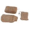 Exfoliating Jute Back Scrubber Concave Convex Surface Gift Package Jute