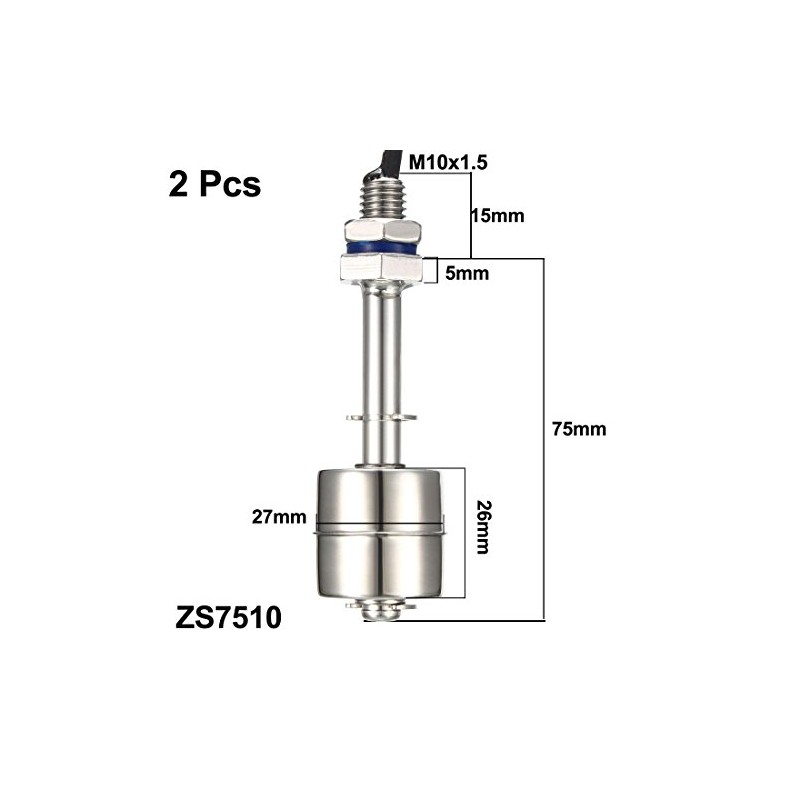 uxcell Stainless Steel Float Switch for Water Pump Tank swim