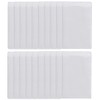 LIUJZZJ 100 Pieces Plastic ID Credit Card Holder Vertical Business