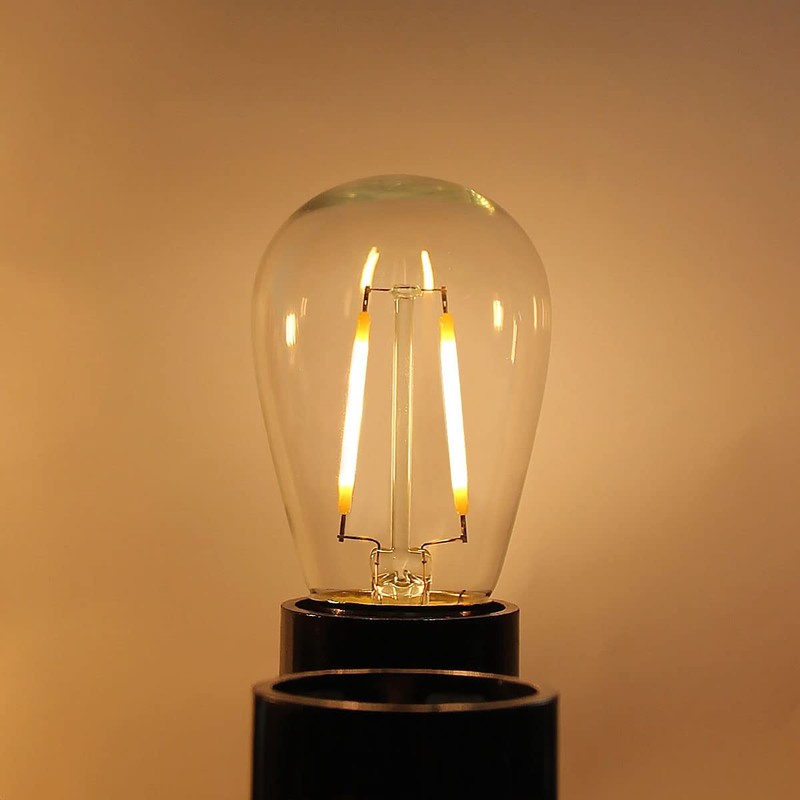 BRIMAX 6 Pack 2W LED Light Bulbs,Equivalent to 15W-20W,Low Watt
