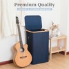 LONBET Laundry Basket with Lid, Made from Breathable Fabric |
