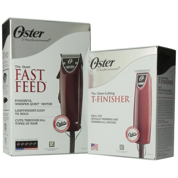 Oster Fast Feed Clipper & T-Finisher Trimmer Combo Set Professional