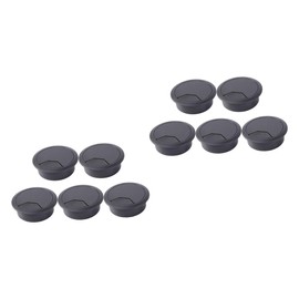 Gatuida 10pcs Cable Hole Covers for Computer Desks Wiring Ducts Organize Cords and Cables for Home Office and Workstations Black