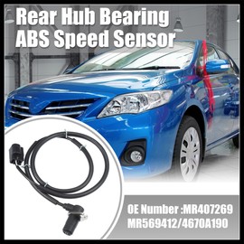 Hihaha 1 Pcs Front Right ABS Speed Sensor for MITSUBISHI PAJERO III for PAJERO III for MITSUBISHI PAJERO IV No.MR407269/MR569412/4670A190 Durable Material