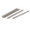 sourcingmap 0.3mmx3mmx60mm 304 Stainless Steel Tension Springs Silver Tone 5pcs