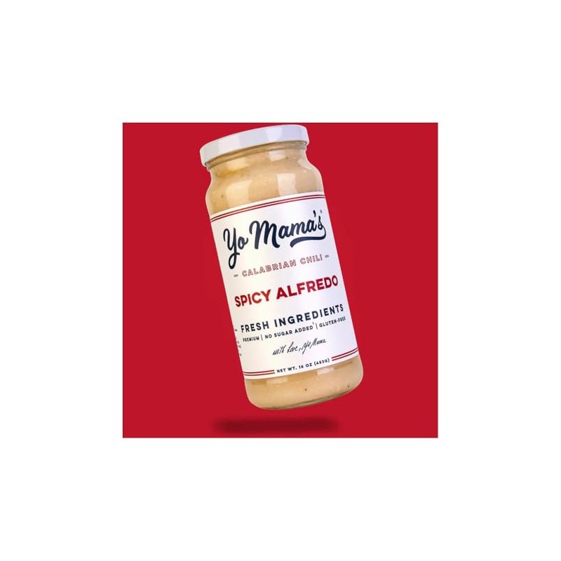 YO MAMAS Salsa Spicy Calabrian Alfredo 453GR