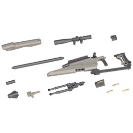 M.S.G RW009X Modeling Support Goods, Weapon Unit 09, Newsniper Rifle, Total Length 5.8 inches (148 mm), Plastic Model, Molded Color