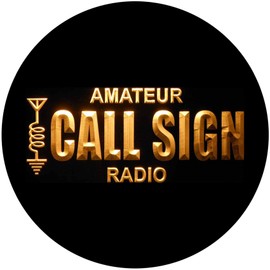 ADVPRO Custom Amateur Radio Your Call Sign Led Neon Sign Yellow 12" x 8.5" st4s32-wb-tm-y