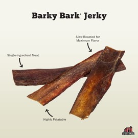 Redbarn Barky Bark (100% Beef Jerky) Medium 6-Count (Pack of 12)