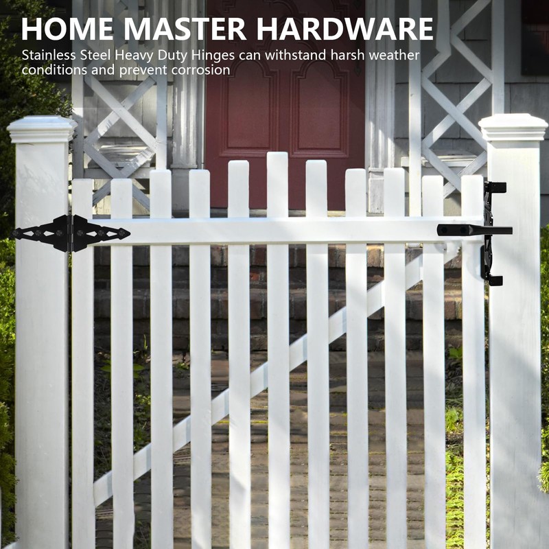 HOME MASTER HARDWARE Wood Gate Hardware Set - Heavy Duty