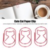 4 Box Cute Cat Paper Clip Fun Shaped Plated Surface