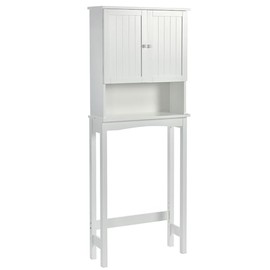 SPOFLYINN Toilet Storage Cabinet, One Size, White as Shown