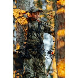 BLOCKER OUTDOORS Youth Drencher Youth Lightweight Waterproof Breathable Camo Hunting Pants (Medium, Realtree Edge)