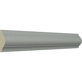 Ekena Millwork PML01X00AS-CASE-12 Ashford Smooth (12-Pack) Panel Moulding, 1 5/8"H x 1/2"P x 94 1/2"L, Primed