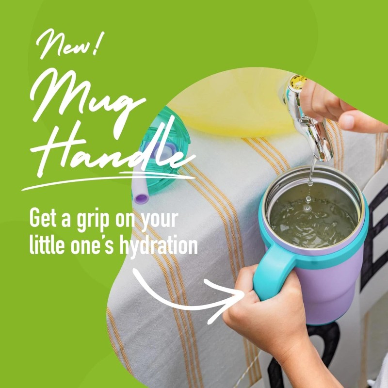 Reduce 14 oz Portable Coldee Tumbler with Handle and Spill-Proof