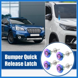 VekAuto Assorted Color Bumper Latch Hood Pin Lock Push Button Bonnet - 4 Pcs Auto Accessories