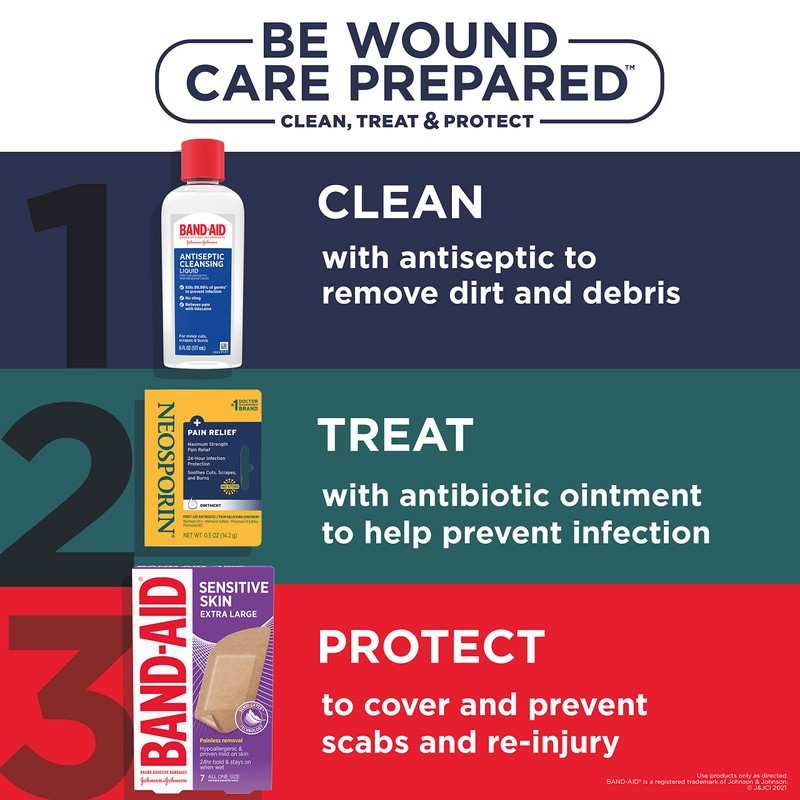 Band-Aid Brand Adhesive Bandages for Sensitive Skin, Hypoallergenic First Aid