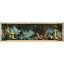 MAXFIELD PARRISH RUBAIYAT OF OMAR KHAYYAM (KHAYAM) Poster- Now available ready to frame. Large Poster Size Almost 11" X 34". Printed on Archival Quality Paperstock, Guaranteed for 75+ Years. (#294D)