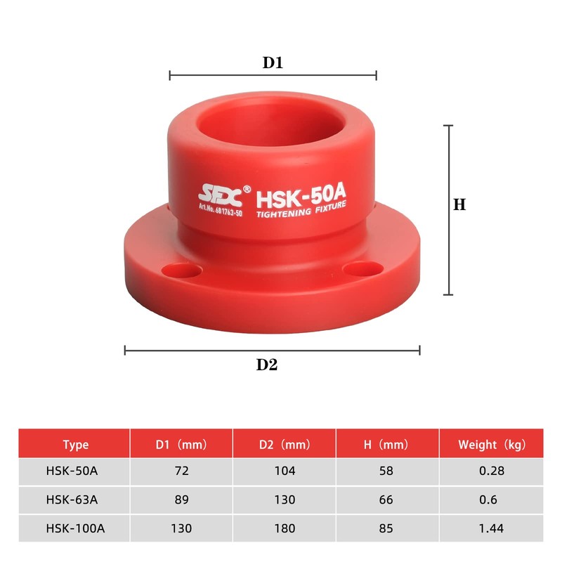 US Stock SFX HSK63 Tool Holder Tightening Fixture A Type