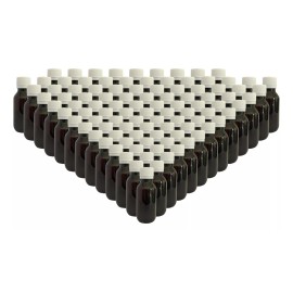 Mister Plastico 100 Pack Botella Plástico 40 Ml Ambar/gotero. Tapa Seg.