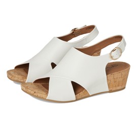 Eurosoft Women's Rhonda Wedge Sandal, Parchment, 6