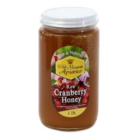 Kauffman Orchards Cranberry Blossom Honey by Welsh Mountain Apiaries, Raw and Unfiltered, Wild Foraged Honey, 16 Ounce Jar (Pack of 3)