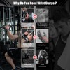 Double Layer Leather Weight Lifting Straps, Premium Gym Straps for
