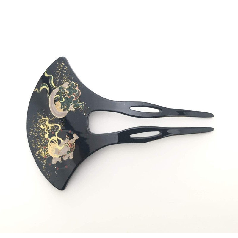 Lacquerware Kanzashi 4X-133 Wind God (B)