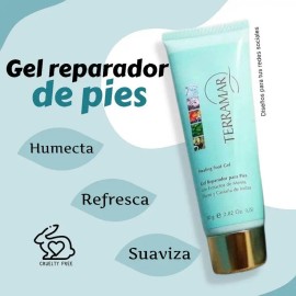 Gel Humectante P/ Pies Con Menta, Flores Y Castaña Terramar