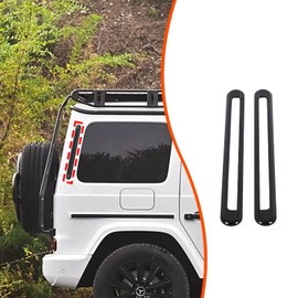 Car Rear Side Air Vent Outlet Trim for Mer@cedes Benz G Class AMG Wagon Cross Country SUV W463 G350 G450D G500 G63 EQG 2025 2026 ABS C Pillar Panels Window Decor Exterior Accessories (Glossy Black)