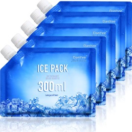 Reusable Ice Packs for Coolers - Slim & Long Lasting Freezer Packs for Lunch Bags, Camping, Travel, Beach, Outdoor, Food & Beverage Cooling - BPA-Free, Leak-Proof, Durable Ice Blocks (3)