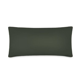 VelvetHome premium cushion cover, 40 x 80 cm, 1-piece, 100% cotton, high quality, made in the EU, 1 x pillowcase, 40 x 80 cm, with zip, cushion cover, 40 x 80 cm, sage, 40 x 80 cm