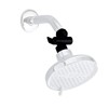 RTTWYYUU Metal Shower Head Elbow Adapter, 360 ° Adjustable Swivel