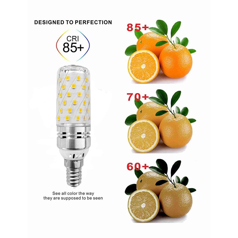 E12 LED Corn Bulbs 16W LED Candelabra Bulb (4 Pack)