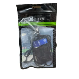 Gear Beast Lanyard Cell Phone Holder ID Credit Card Pocket Universal Black NEW