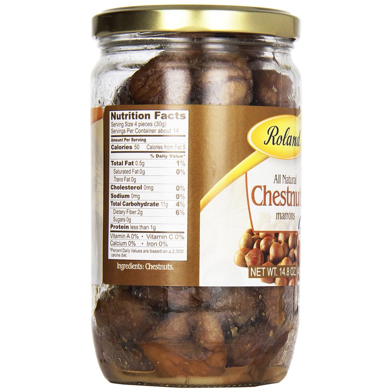 Roland Chestnut Whole Natural Jar, 14.8 oz
