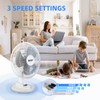 BEYOND BREEZE Oscillating Table Fan Quiet 3-Speed 12-Inch Adjustable Tilt