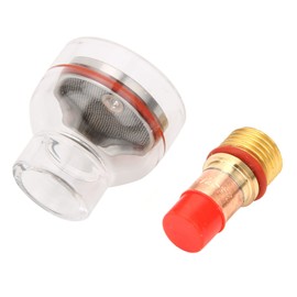 WP Welding Torch Gas Lens Cup, Arc Welding Torch Lens Collet Glass Cup for WP?17/18/26, Welding Cup Fluid Nozzle Set Welding Accessories (2.4mm (3/32in))