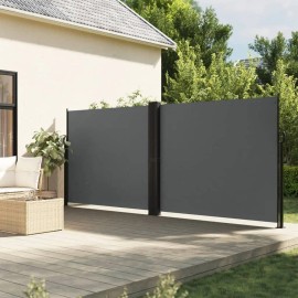 Anthracite 63"x236.2" Retractable Side Awning Door & Window Screen ProductColor: Anthracite Color
