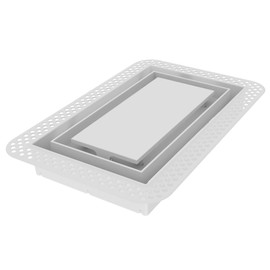 Fittes Flush Wall Vent [Lite+] - 6"x10" - Cotton White - 1 Pack