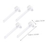 Baluue 4pcs Portable Double- Denture Cleaning Brush Lightweight Ergonomic Design