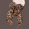 Large Leopard Hair Bow, Leopard Print Hair Bow Clips Silky