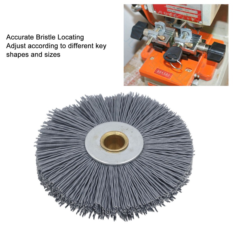 Key Machine Deburring Brush Nylon Bristles Burr Removal Cleaning Tool