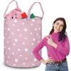 Nukido Freestanding Toy Basket for Children's Room, Large, Spacious, Charming