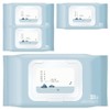 Round Wrap 1025 Dokdo Cleansing Tissue, 30 sheets, 178g, 4 pcs / 라운드랩 1025 독도 클렌징 티슈, 30매입, 178g, 4개